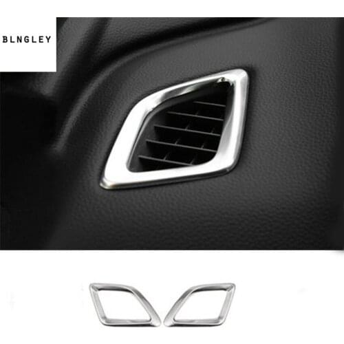 2pcs/lot Car sticker Stainless steel High position air conditioning outlet decoration cover for 2018 2019 HONDA Accord 10th MK10