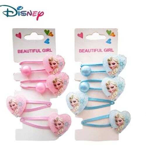 4pcs Disney cartoon childrens hair Rope Frozen Elsa and Anna Cute Hairwear doll accessories hair accessories makeup toys gifts