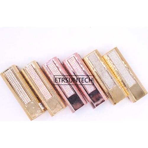 50pcs 12.1mm Colourful Shiny Press Lipstick Tube Lip Balm Container Empty Press Lipstick Packaging F2916