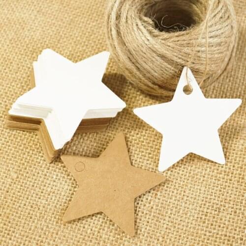 500pcs Cute Star Shape Paper Bookmarks Party Decorative Packaging Gift Tag DIY Multifunction Stationery Office Book Marker