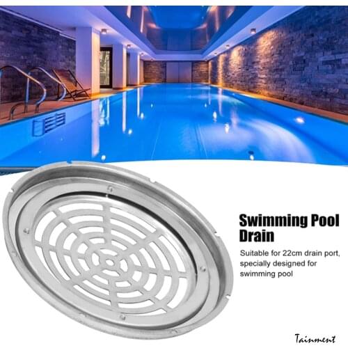 8.7 Inch Swimming Pool Drain Cover, Floor Drain Round Stainless Steel Main Drainer Part Fit for in Ground Swimming Pools, Bath