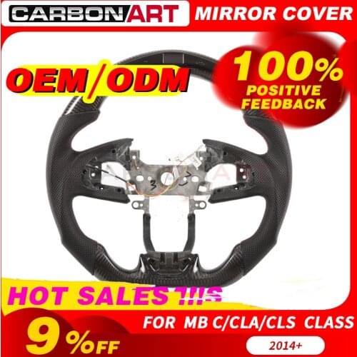 Accessories Replacement LED race display Carbon Fiber Steering Wheel For hondaa for Civic Type R 2016 2017 2018 2019 Car styling