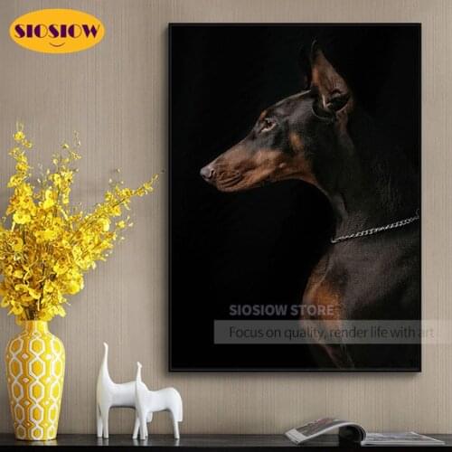NEW Diy 5d Diamond Mosaic Embroidery Doberman 3d Diamond Painting Animal Dog Spaniel Crystal Full Square Cross Stitch Decor Home