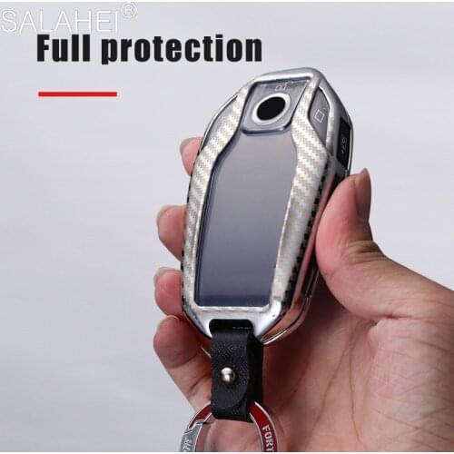 Zinc Alloy Car Fully LED Display Key Case Cover For BMW 5 6 7 series G11 G12 G30 G31 G32 i8 I12 I15 G01 X3 G02 X4 G05 X5 G07 X7