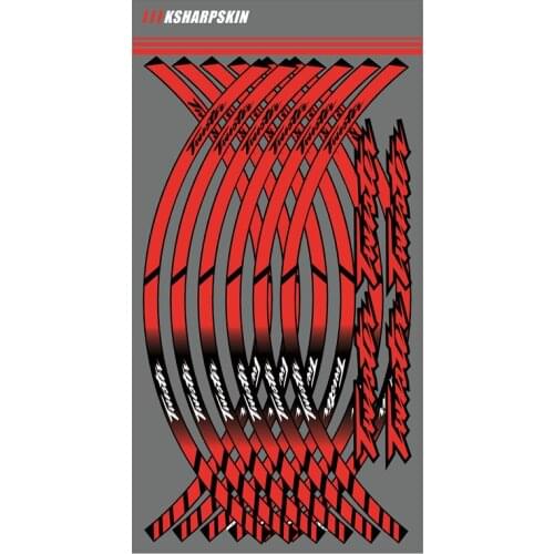 For HONDA TWIATEI twlatel Motorcycle Styling Wheel Hub Tire Reflective Sticker moto Car Decorative Stripe Decal