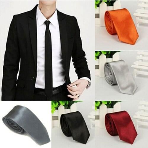 Classic Men Business Formal Wedding Tie Solid Color Neck Tie Fashion Shirt Dress Accessories