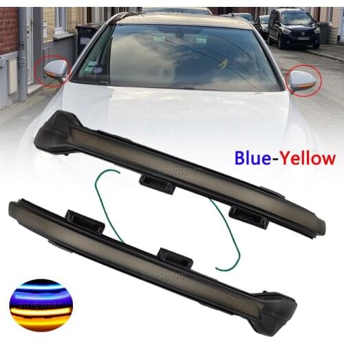 Flowing Water Blinker Side Mirror Flashing Light LED Dynamic Turn Signal Light For VW Golf 7 MK7 7.5 GTI R Sportsvan Touran L II