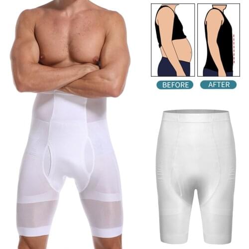 Mens Body Shaper Waist Trainer Compression Girdle Shorts Tummy Control Slimming Shapewear Abdomen Shapers Slim Boxer Underwear