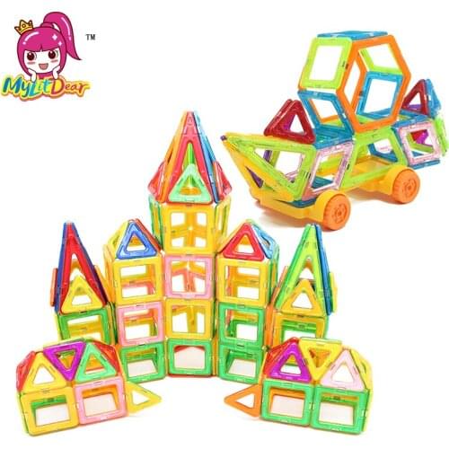 MylitDear 142Pcs 3 Different Style DIY Magnetic Building Blocks Mini Designer Educational Toys Construction Bricks Plastic Toys
