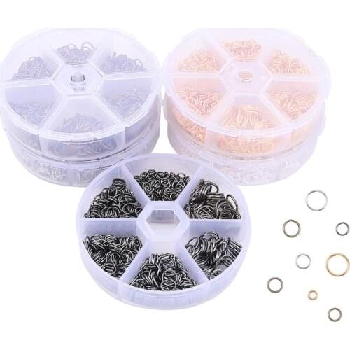 Jewelry Accessories Kits 4 6 8 10mm Split Jump Rings/Lobster Clasp/Tail Chain/Earring Stopper/For Diy Jewelry Making Materials