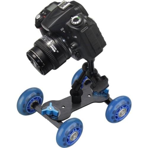 Mini Desktop Camera Rail Car Table Dolly Video Slider Track For D5100 D7000 D800 80d 5d 7d DSLR Photography Studio Accessories
