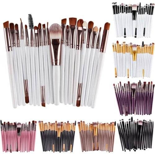 New Arrival 20Pcs Makeup Brushes Kits Eye Shadow Foundation Powder Eyebrow Eyelash Lip Brush Cosmetic Make Up Eye Brush Tool Set