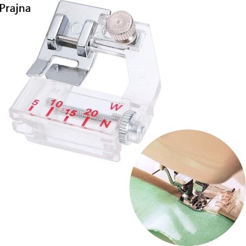 1 PCS Adjustable Bias Tape Binding Foot Snap On Presser Foot For Brother Sewing Machine Accessories Quilting Tools Accessory