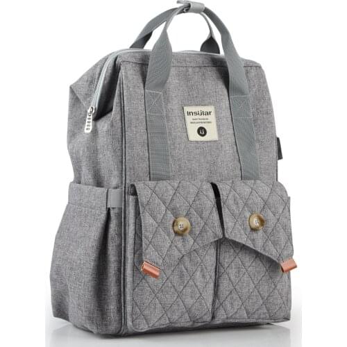 Diaper Bag Backpack Baby Nappy Changing Bags Multifunction Waterproof Travel Back Pack with Changing Pad Stroller Straps