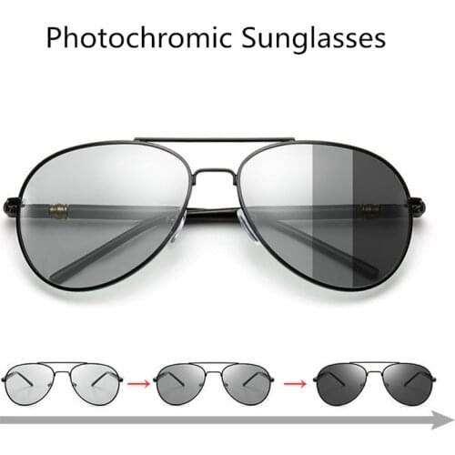 Photochromic Vintage Aviation Sunglasses Men Brand Designer Sun Glasses Polarized Women Eyeglasses Gafas Oculos De Sol Masculino