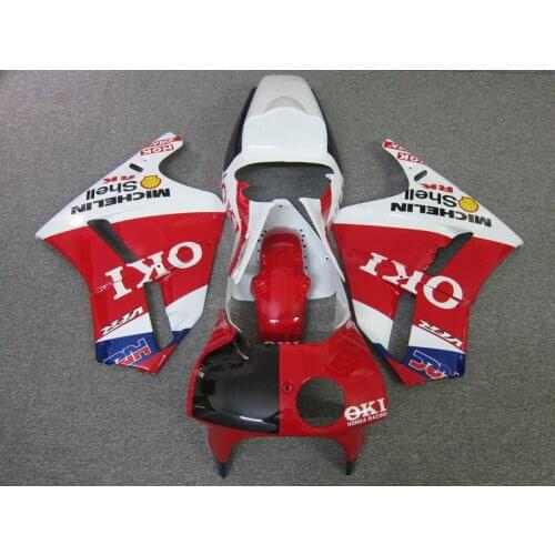 High quality Fairing body kit For Honda VFR400 NC30 (white red) fairings set vfr 400 nc30 ET34