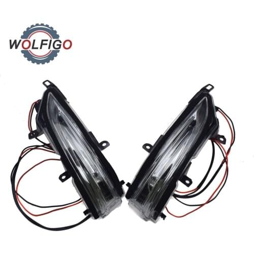 WOLFIGO Left Right Side Rearview Mirror Turn Signal Light Indicator Lamp 8173060130 8174060100 for LEXUS LX570 GX460 2010-2021