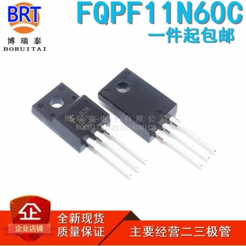 10pcs/lot FQPF11N60C New off-the-Shelf MDF11N60 MOS Field Effect Transistor 600V11A TO-220F