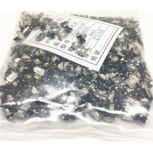100pcs Touch Micro Switch 3X6X2.5MM 3*6*2.5 SMD White Button Head