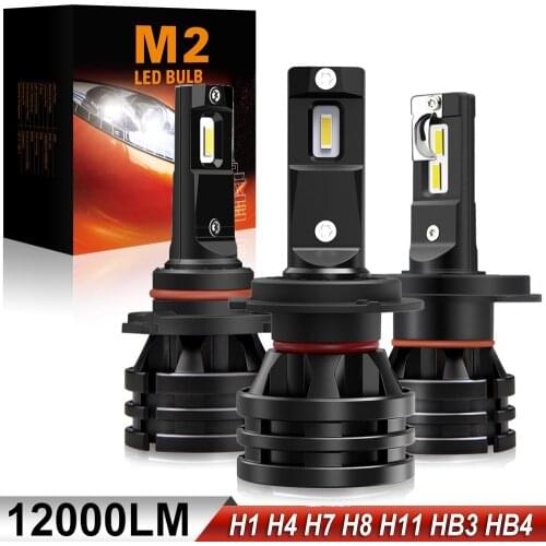 2Pcs H7 LED H4 Car Lights Auto Headlight Bulbs H8 H13 6000K For Land Rover X9 Flip Defender 3 4 Freelander 1 2 Discovery Sport