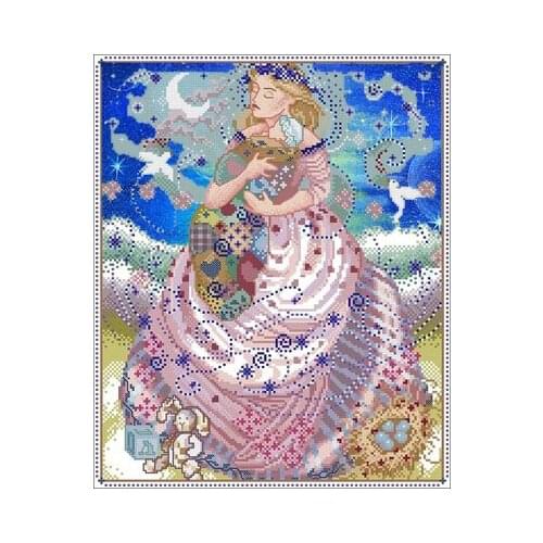 25-MD-11 with draw fabric cross-stitch cloth with beaded metal thread cross-stitch kit styles cross stitch kit