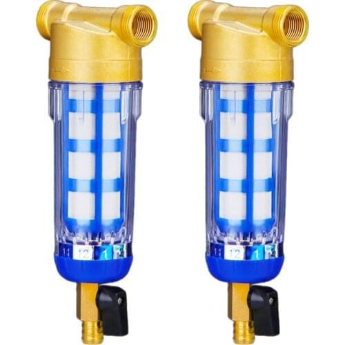2x Mesh Sediment Trapper Water Filter System House Water Purifying Cleaning Whole House Water Filter