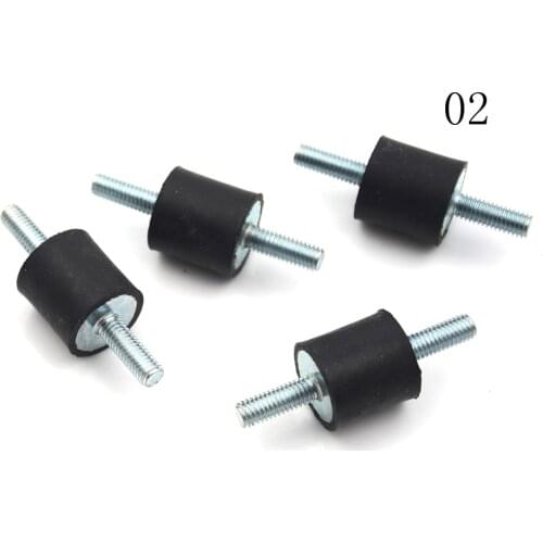 4pcs M4 M5 Anti Vibration Silentblock Boat Car Bobbin Rubber Mounts Male Tools