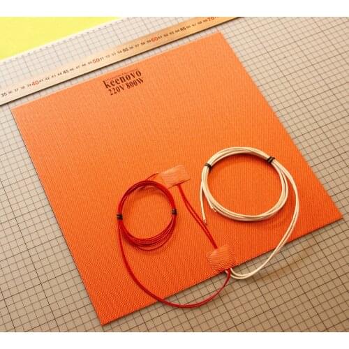 350X350mm 800W@220V, w/ NTC 100K Thermistor,Keenovo Silicone Heater 3D Printer Heater,Heatbed Large Plate Heating Mat