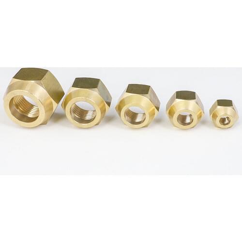 45 Deg SAE 1/4" 3/8" 1/2" 3/4" Flare Brass Nut Pipe Fitting Adapeter Air conditioner