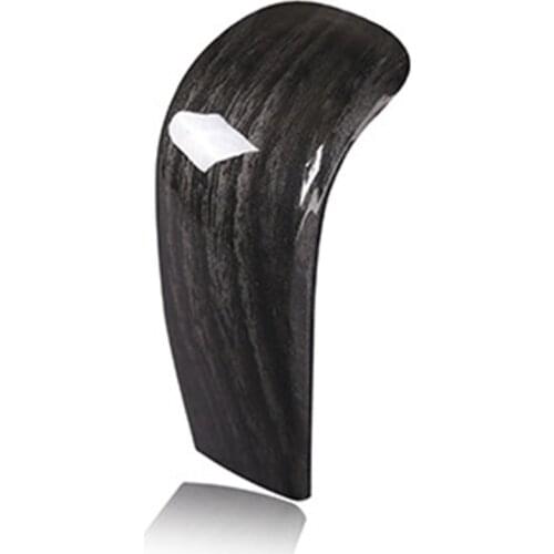 Car Center Gear Shift Head Cover Trim for Toyota Land Cruiser Prado FJ150 150 2010-2017 Black Wood Grain