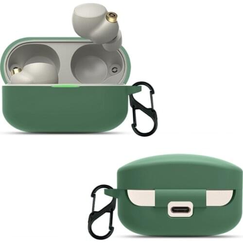Case Protective SkinCompatible with-S-ony WF-1000XM4 Earbuds Charging Case Anti-dust & Shockproof Soft Silicone Case