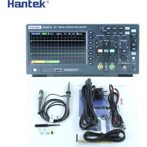 Hantek Digital Osciiloscope DSO2C10 2C15 2D10 2D15 2 Channels 100Mhz/150Mhz Storage Osciloscopio 1GSa/s Sample Rate