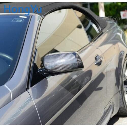 For BMW 6 series E63 645Ci 630i 650i coupe 2004-2006 100% Real Carbon Fiber Rear View Mirror Cover Side Mirror Caps car styling