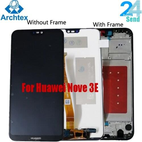 For Huawei Nova 3E LCD Display + Touch Screen Digitizer Assembly + frame in stock