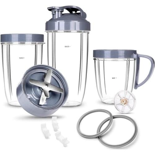 EAS-Deluxe Upgrade Parts kit ULTIMATE Cups & Blade &Top Gear & Gaskets & Shock Pad Replacement Set for High-Speed Blender/Mixe