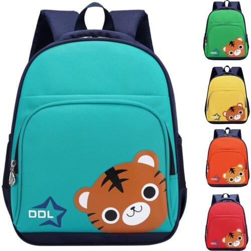 Children Baby School Bag For Girls Boys Kid Cute Cartoon Animal Printing Backpack Toddler Kid Canvas Casual Double Shoulder Pack