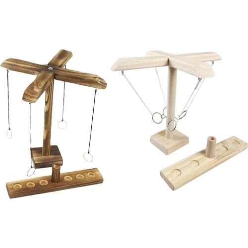 Bar Drinking Game Toy Wooden Ring Toss Game Toss Hook Board Games Montessori Toy Games Kids Toys For Children Adult