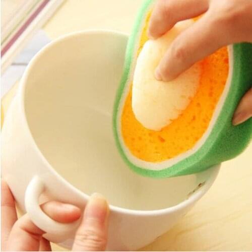 Kitchen Supplies Fruit Thickening Sponge Wipe Multifunctional Decontamination Clean Dishwasher Sponge Kitchen Accessories