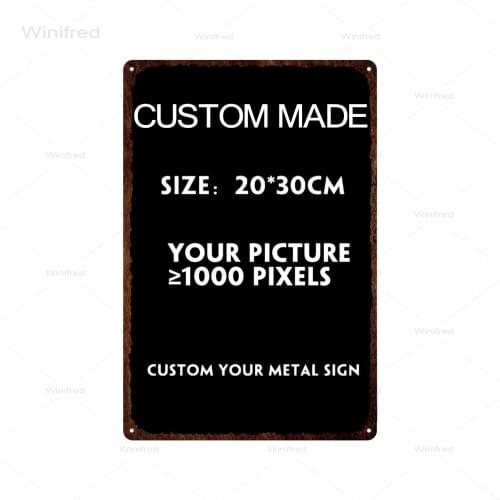 Custom Metal Plaque Vintage Custom Metal Sign Wall Decor Tin Sign Home Decor Iron Painting Plate Art Poster 20x30cm