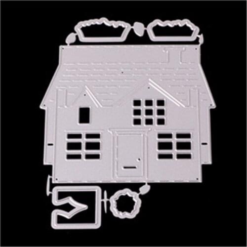 Metal Cutting Die Of Building Scrapbooking Mold Paper DIY Cards Postcard Handmade Craft Stencil Album Handcraft Embossing Moulds