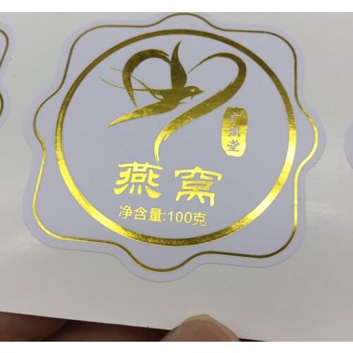 Custom made paper sticker / gold sticker /sticker /gold stamping sticker/clear transparent sticker