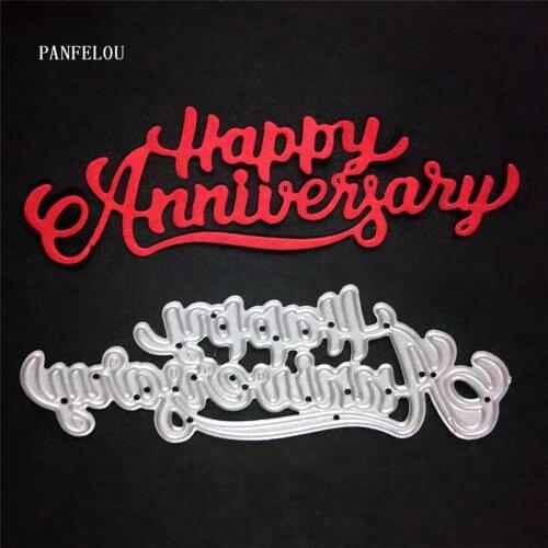 PANFELOU Easter A happy holiday Scrapbooking DIY album cards paper die metal craft stencils punch cuts dies cutting