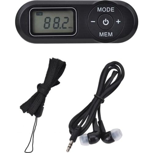 HRD 727 DSP Mini Portable Radio LCD Digital Pocket FM Radio 64-108MHz FM Receiver Retro MP3 Player Music Player 3.5mm Earphone