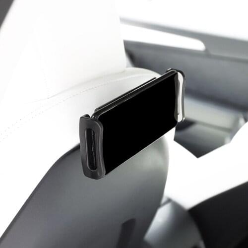 U2JA Portable Auto Headrest Tablet Mount Phone Holder ABS Phone Bracket Suitable for Model 3 Model Y
