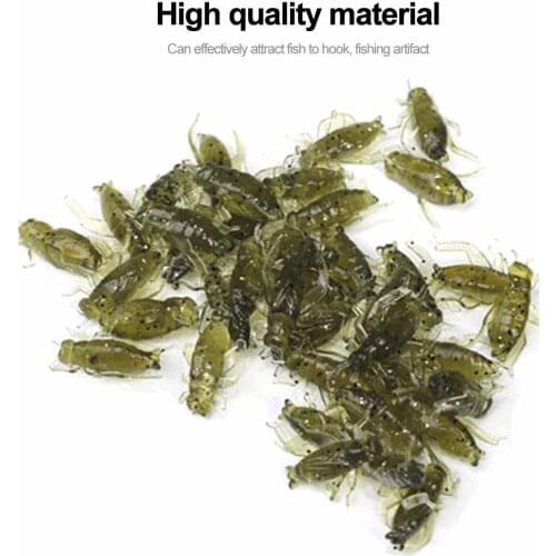 1Set Lightweight Grasshopper Soft Insect Bait Floating Cricket Artificial Fishing Lures Ocean Wobblers Silicone Bait