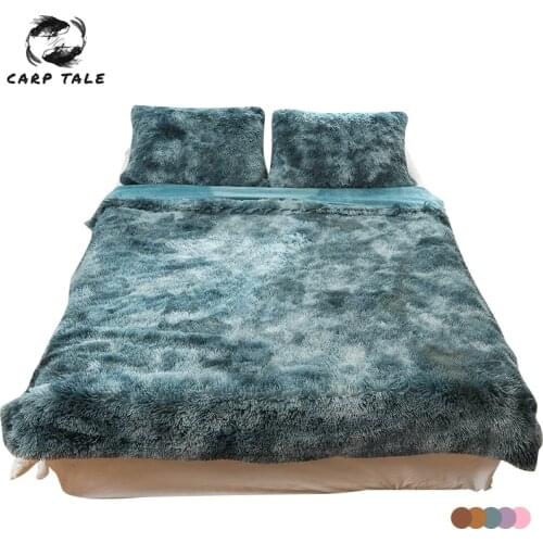 Tie-dye Fluffy Plush Summer Blanket Super Soft Throw Sofa Blanket Bedspread Dark Green Air Conditioned Home Blanket for Bed