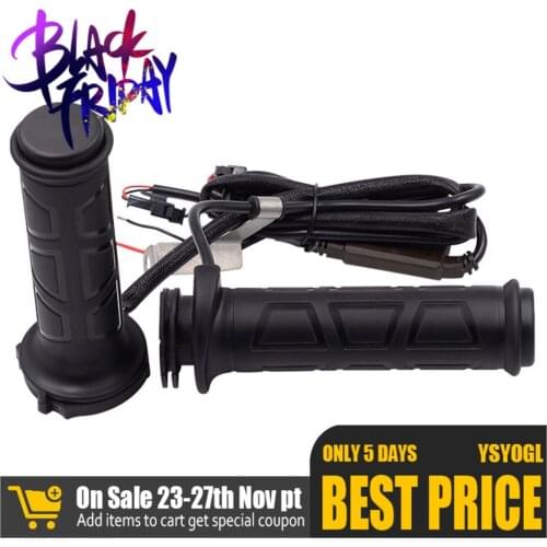 12v 22mm Motorcycle Handlebar Electric Heated Grips Set Universal Adjustable Temperature Motorbike Heating Handle Grips