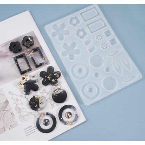 DIY Earrings Pendants Casting Silicone Mould Crafts Jewelry Making Tools Crystal Epoxy Resin Mold