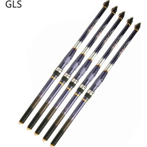 New Fishing Rods 3.6m 4.5m 5.4M Spinning Telescopic Fishing Rods Carbon Fiber Hand Pole