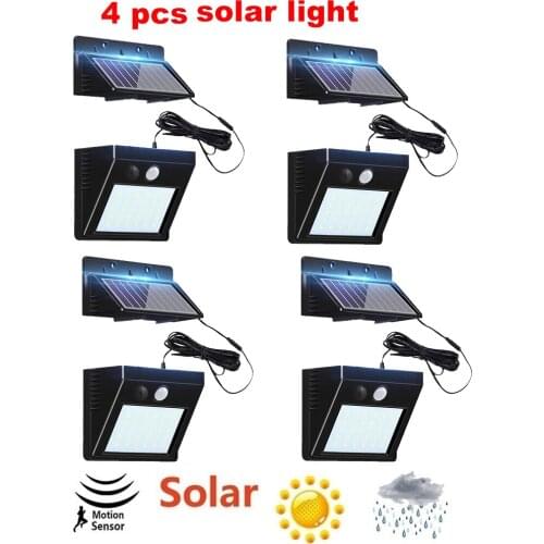 30 LED Solar Light outdoor lighting of garden security lamp spotlights waterproof Street wall Light solar panels with Motion Sen